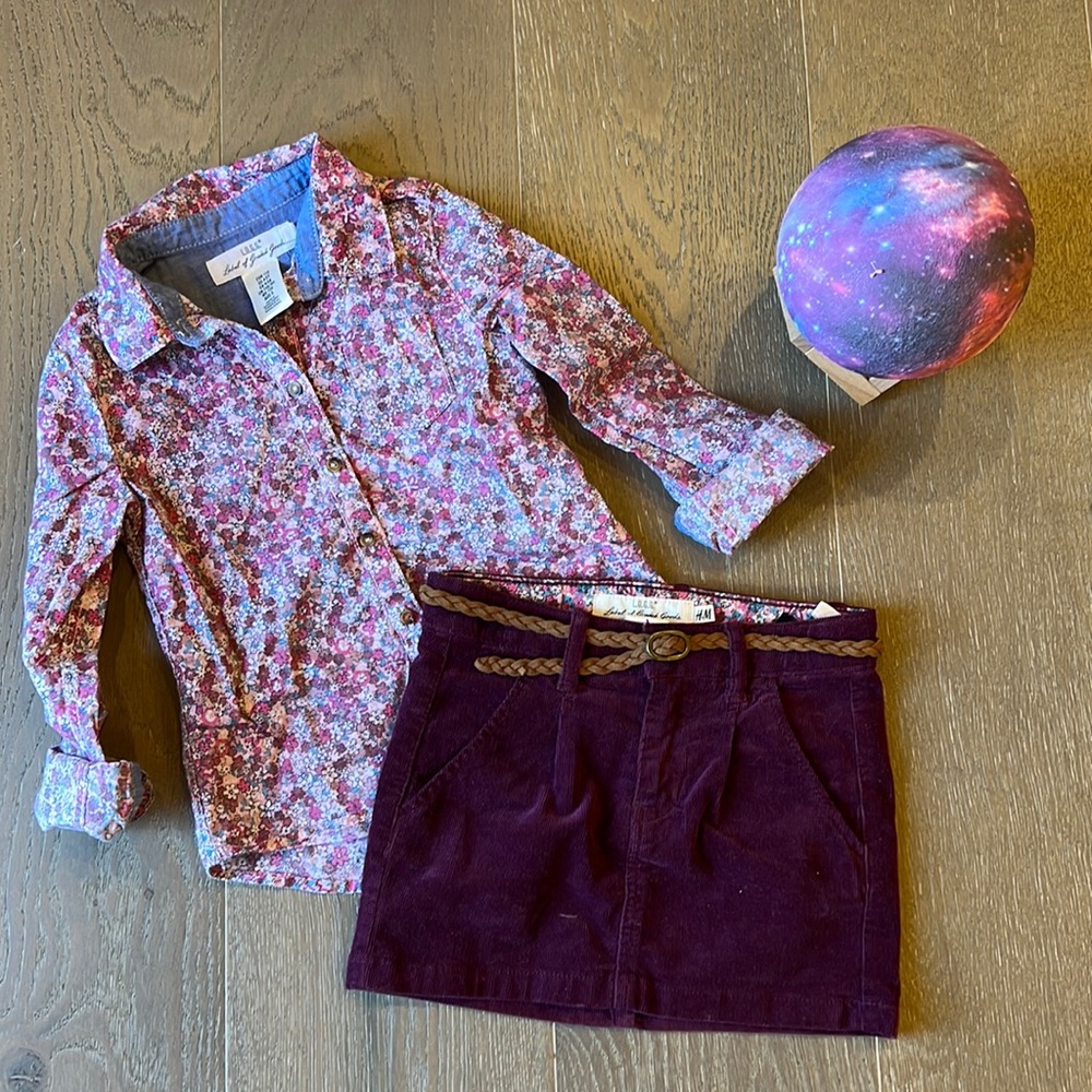 🍭3 for $25🍭 EUC H&M 2 pc Outfit Size 4-5Y